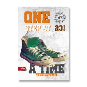 Iskolai füzet The Best Sneakers A4-es, bélelt, 40 lapos, motívumkeverék